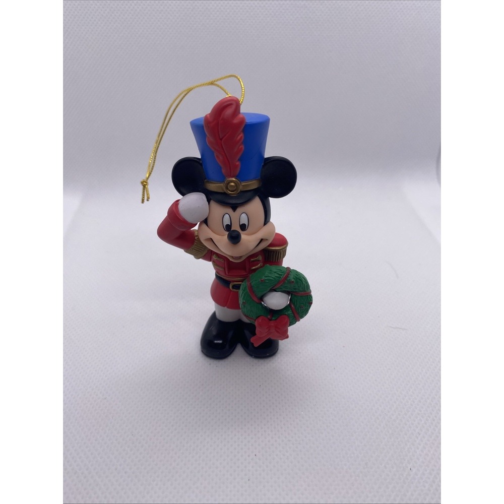 Vintage Disney Mickey Mouse Nutcracker Soldier Christmas Ornament by Enesco